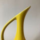 Vintage yellow ceramic decanter
