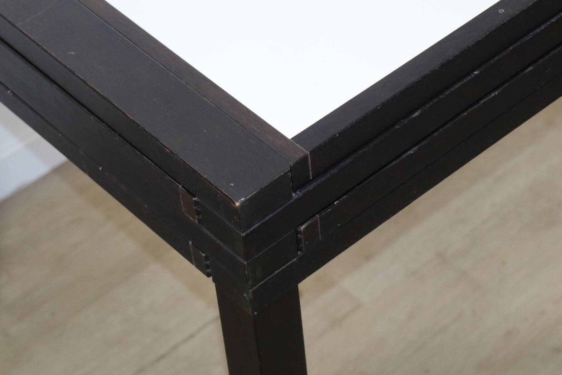 Modular bi-colour table by Bernard Vuarnesson - 1980s