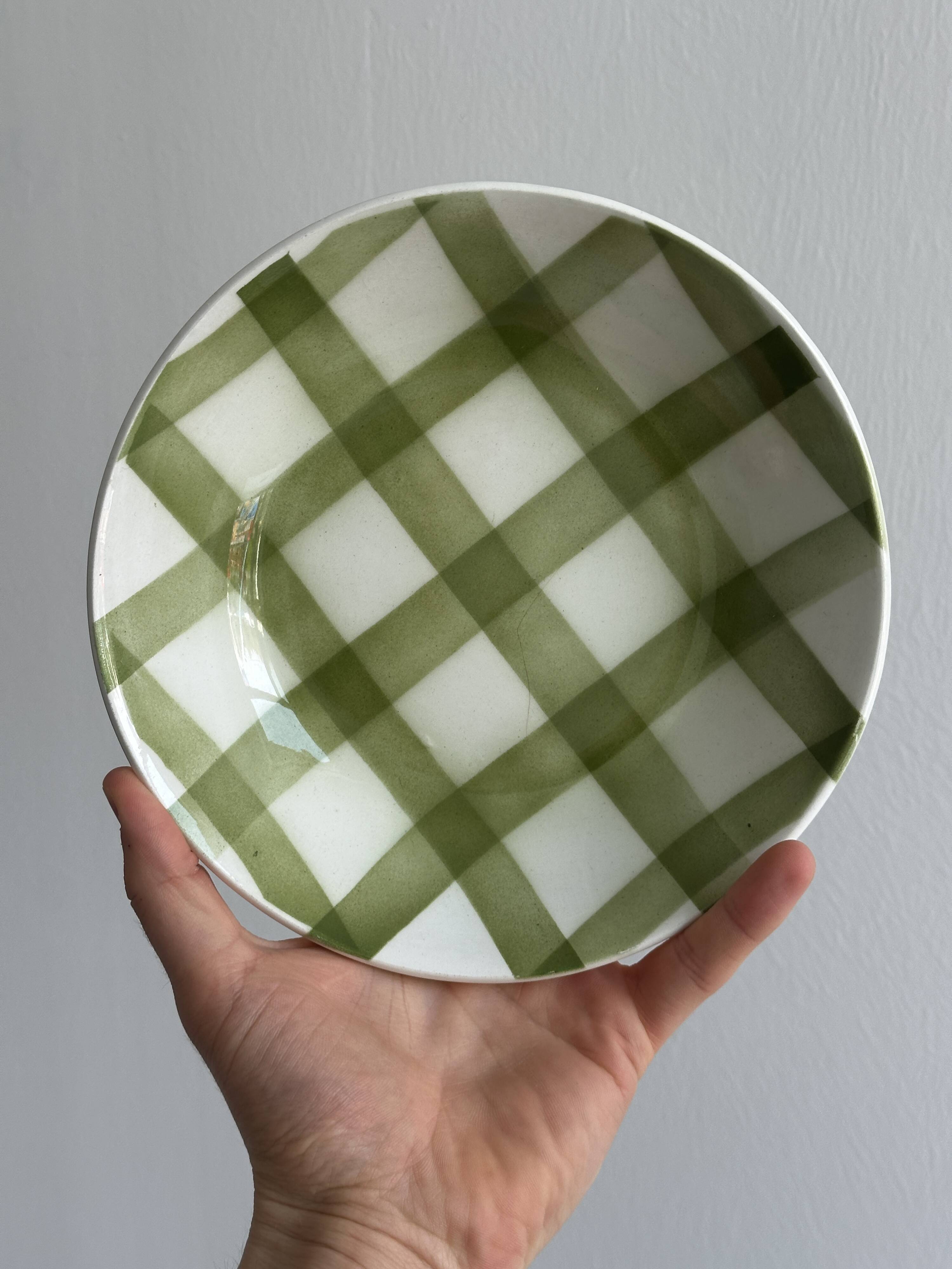 Two flat salad bowls from Moulin des Loups