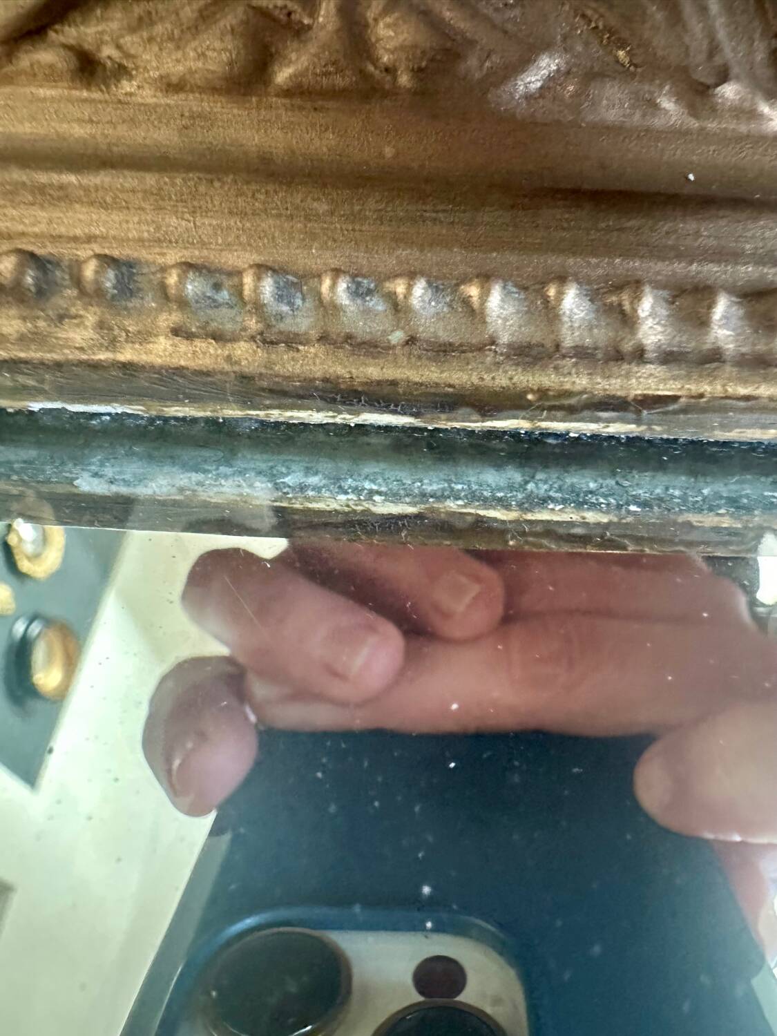 Large 19th century gilded mirror