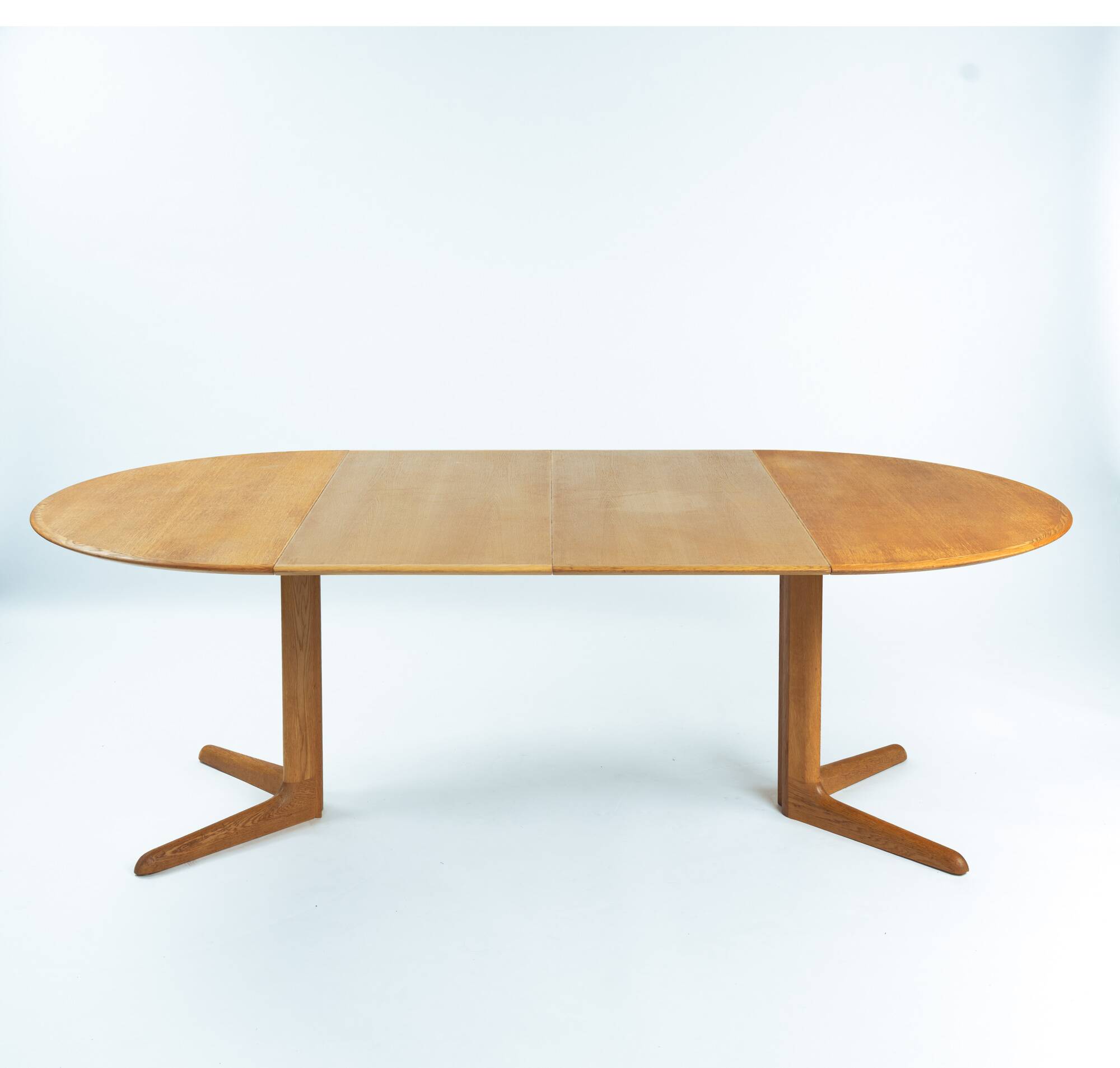 Extendable Oval Teak Dining Table by Danish Brand Dyrlund, 1970s