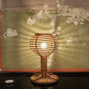 Table lamp in rattan Italia Anni '60