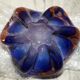 Decorative glass floral bowl