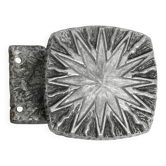 Very nice 1960s Pop Art Sunburst design cast aluminum door handle