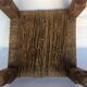 Tabouret corde et bois sculpté