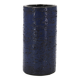 Blue chamotte ceramic roller vase, 1970s