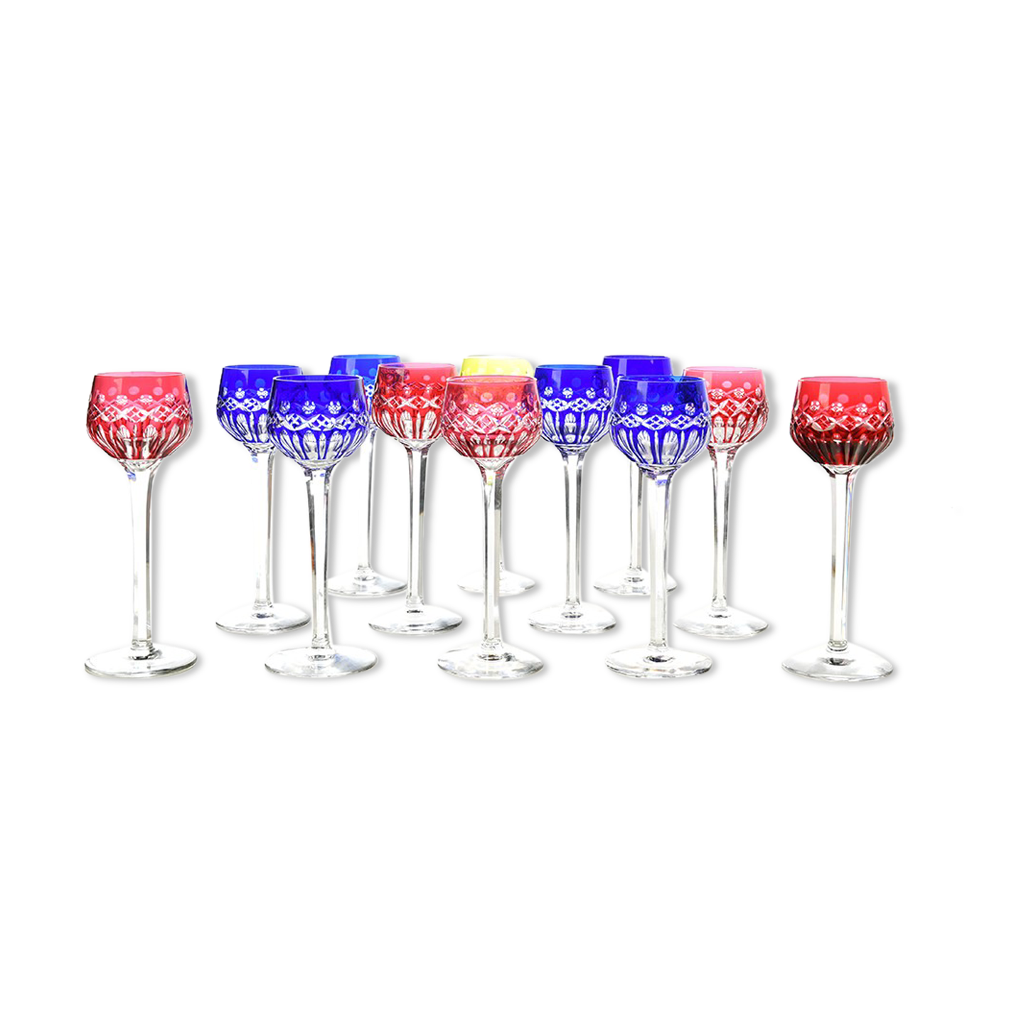 12 St Louis crystal glasses