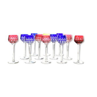 12 St Louis crystal glasses