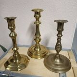 Gilded bronze candle holder