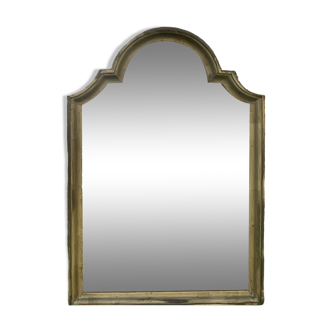 Vintage molded gilded wood mirror, old mercury mirror H 64 x 41.5 cm