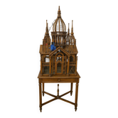Large architectural wooden aviary – Carpentry work from the first half of the 20th century