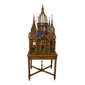 Large architectural wooden aviary – Carpentry work from the first half of the 20th century
