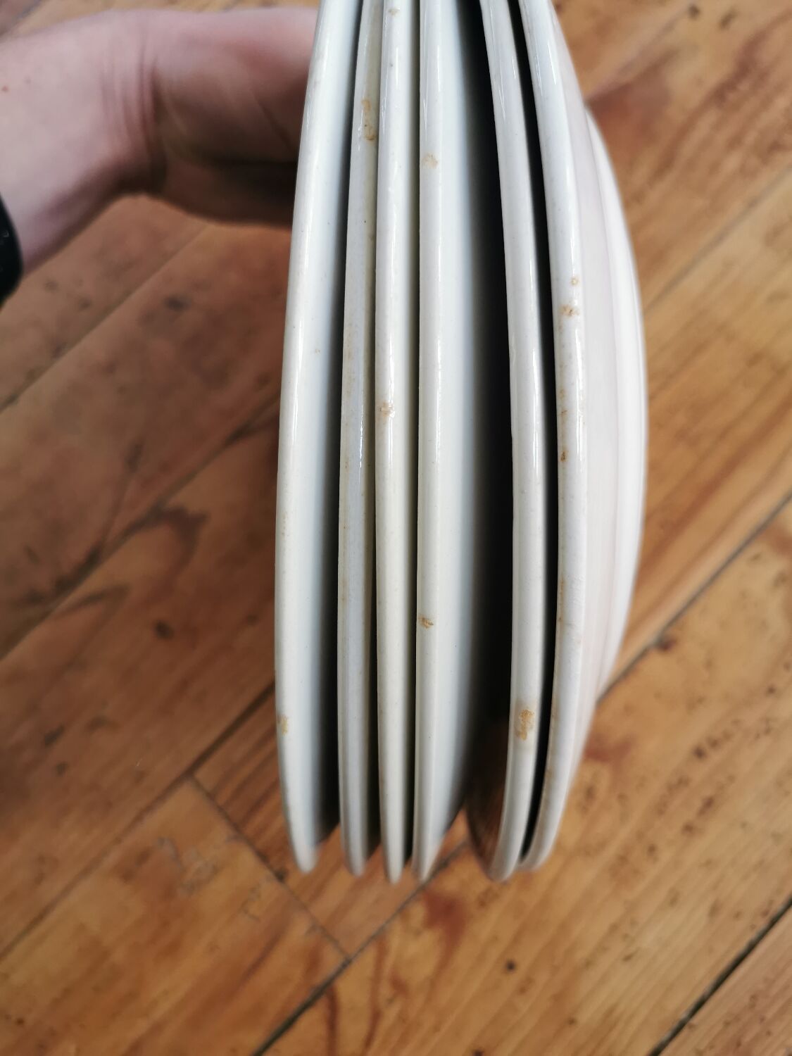 Blue Badonviller retro plates