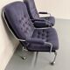 Paire de fauteuils lounge roulette design scandinave Bruno Mathsson