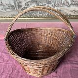 Wicker basket 2 vintage handles