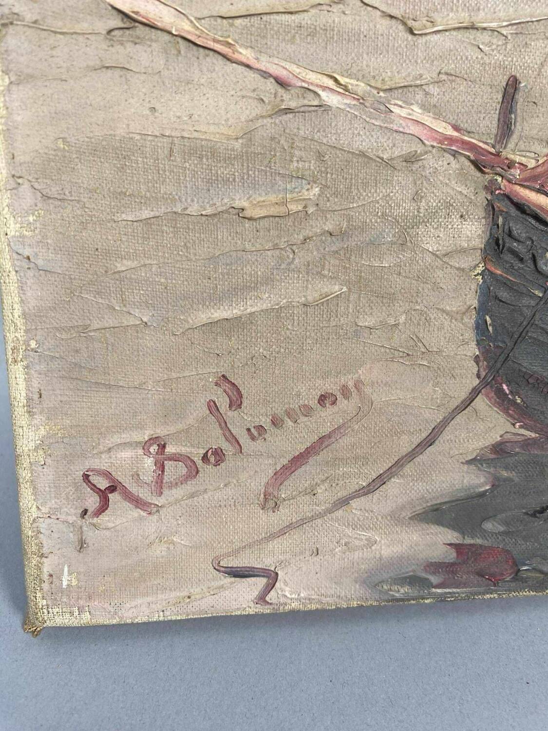 Breton school from the beginning of the 20th century oil on canvas signed a delanoy