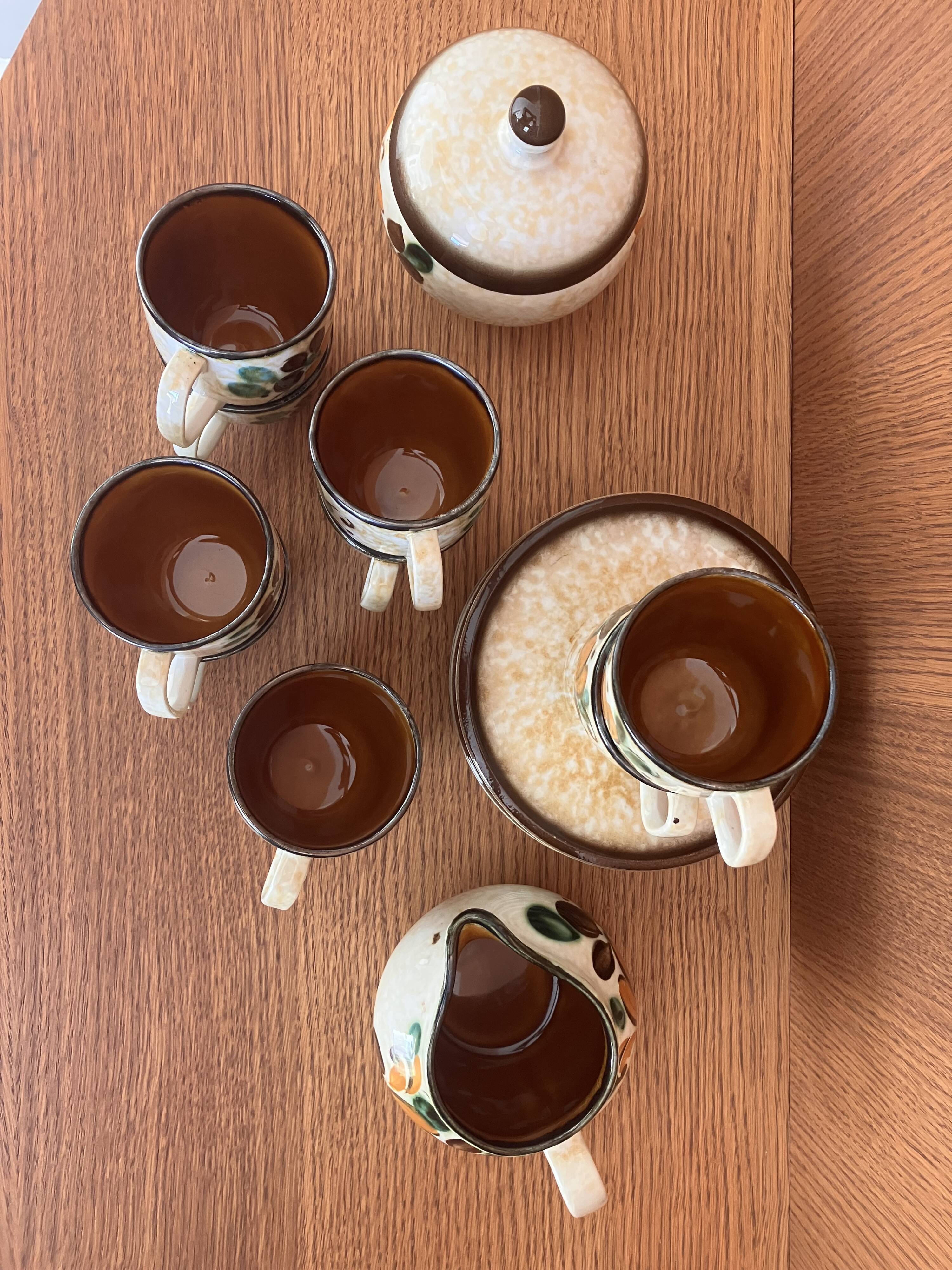 Boch Belgium La Louvière Corfu coffee set