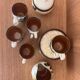 Boch Belgium La Louvière Corfu coffee set