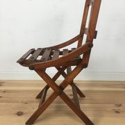 Chaise pliante pour enfants en lattes de bois