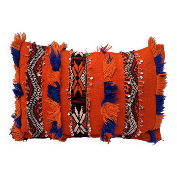 Moroccan pillow Old Moroccan cushion - Berber cushion - Berber cushion cover- Pillow