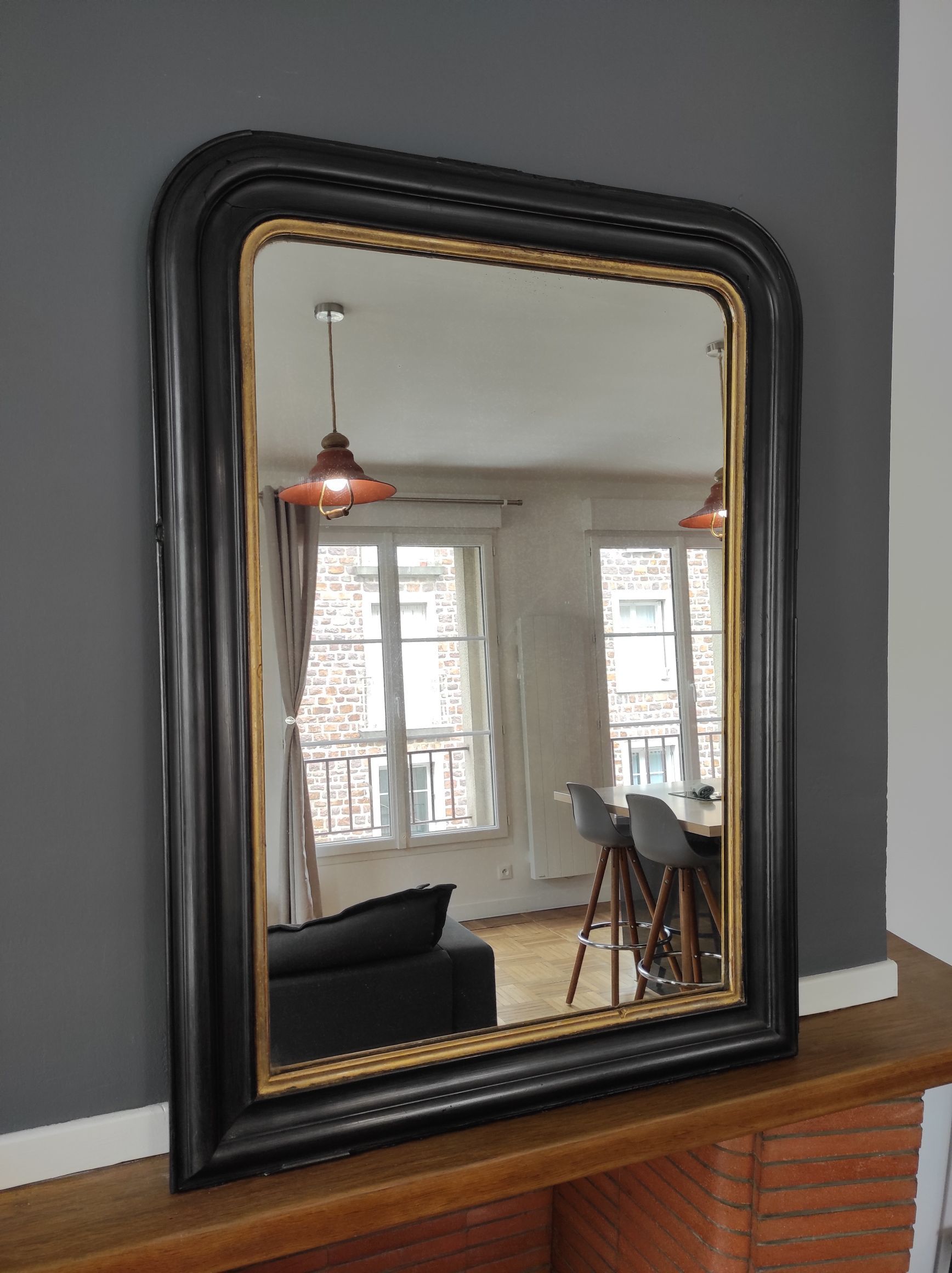 Miroir ancien Louis Philippe 98x71 cm