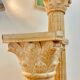Colonnes en bois sculptées chapiteau corinthien
