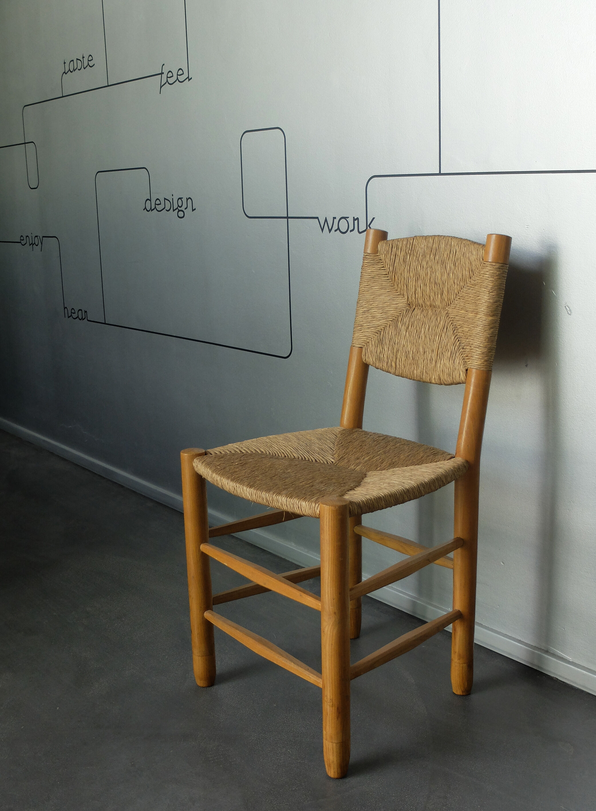 Bauche chair no.19, design Charlotte Perriand for Steph Simon, 1950