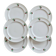 6 vintage dessert plates porcelain Table et Couleurs Raspberry model