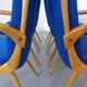 Mid-Century German Boomerang Armchairs in Cherrywood, Set of 6
