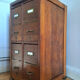 Vintage workshop furniture, antique secretary desk.