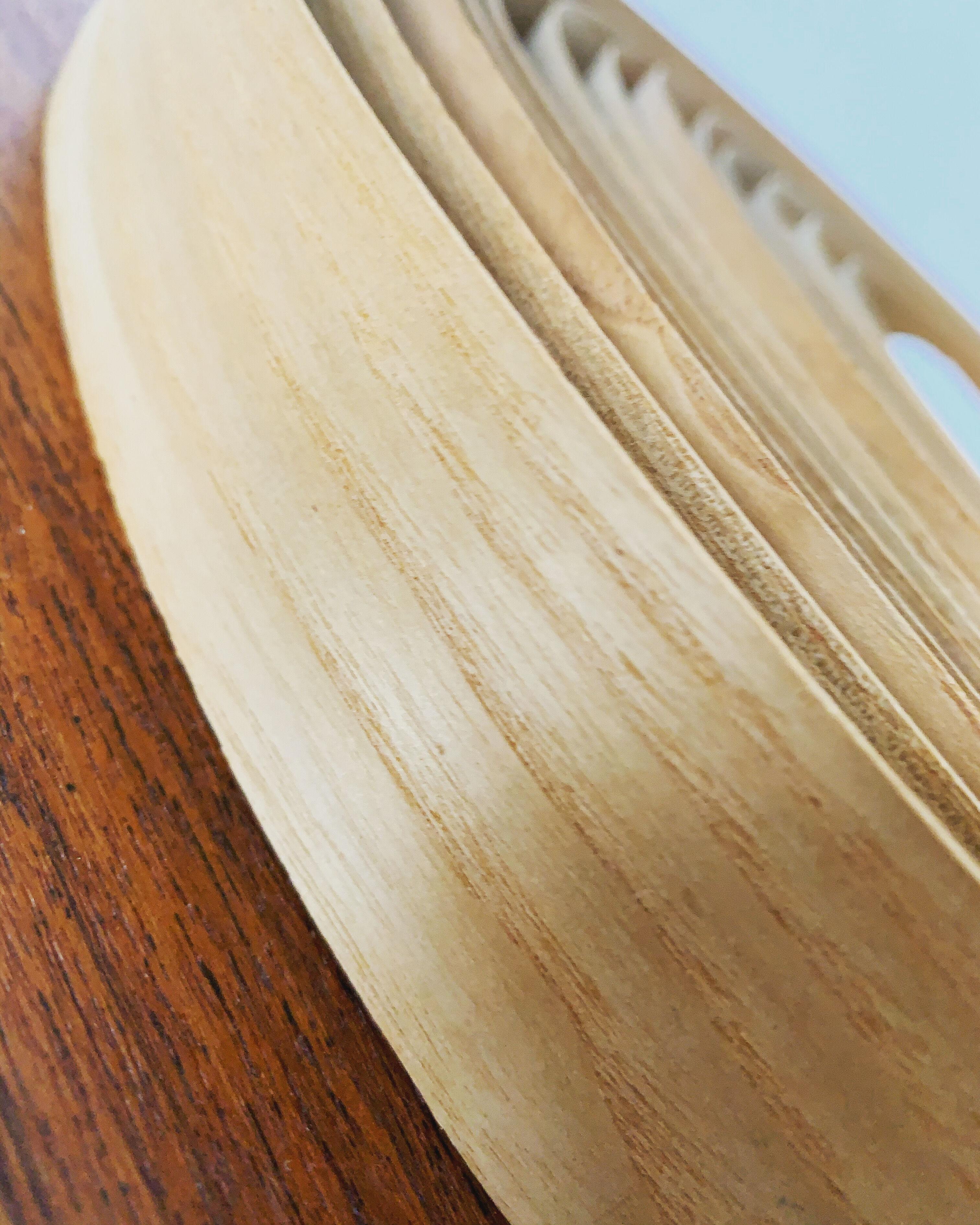 Wooden moon pendant lamp