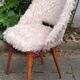 Chaise moumoute années 60