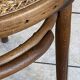 Fauteuil bistrot bureau en bois courbé assise cannée années 30