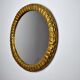Midcentury gilded wooden sun mirror, France, 49cm