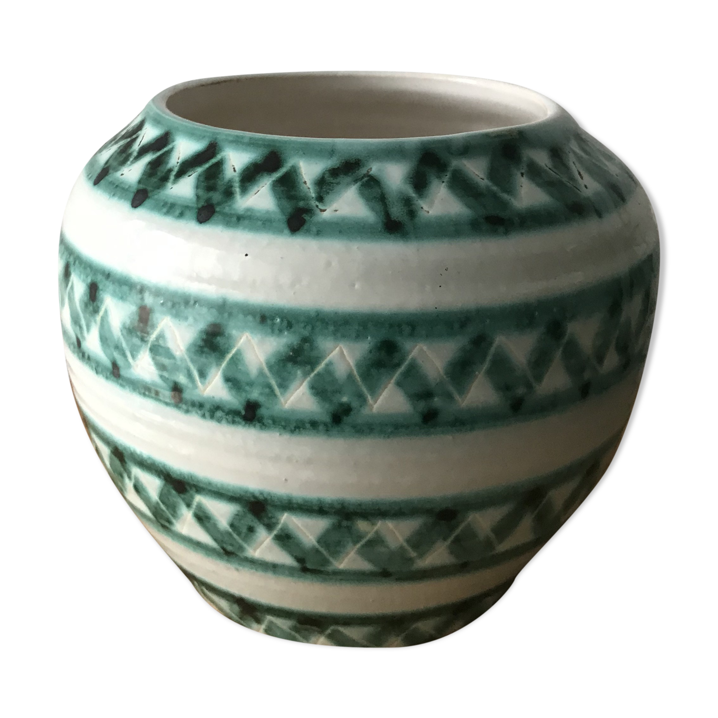 Champmol earthenware vase