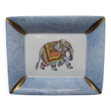 Antique Limoges porcelain ashtray, La Seynie vintage decor