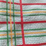 Ensemble nappe et 11 serviettes coton damassé vintage