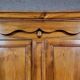 Exceptional Empire period wardrobe in solid walnut, 19th century, circa 1800