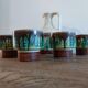 Pitcher service and 6 ceramic cups 1970