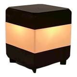 Side table lamp - space age night lamp - plastic cube nostalgic decor