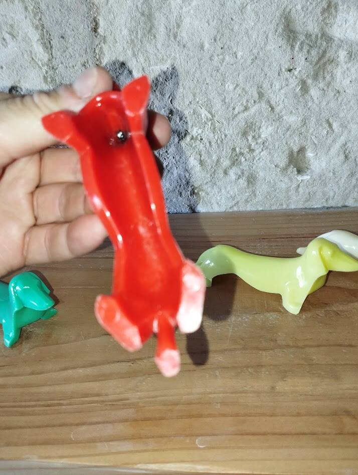 Series of dog knife rests – 1970s – Vallauris / Danone style – Vi