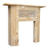 Art Deco fireplace in beige onyx circa 1920