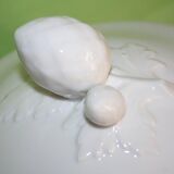 Large old 19 eme white porcelain tureen