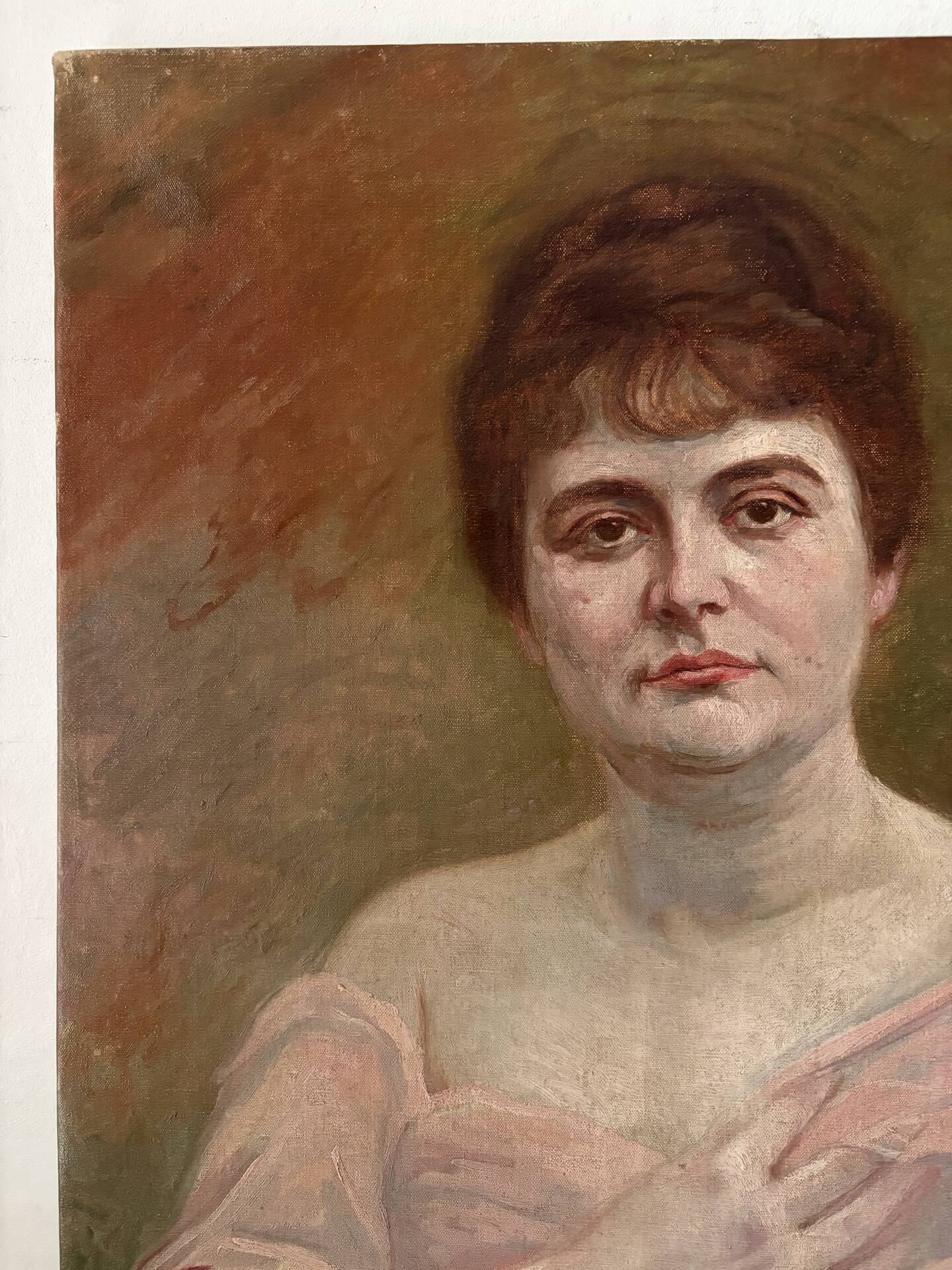 Portrait of a woman, oil on canvas