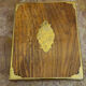 English wooden and brass marquetry writing box – 20th century
