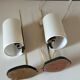 Pair of vintage brass lamps design 60 years