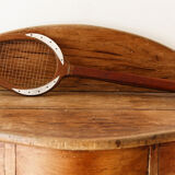 Palm, teak and mahogany game racket