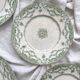 6 Ridgway Staffordshire "Como" English Ironstone Dinner Plates