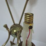 Pair of bronze crossed arrow wall lights Lucien Gau