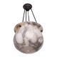 Stunning French Alabaster pendant lamp 1920s